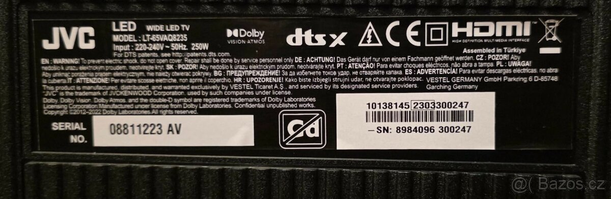 Prodám televizi JVC LT-65VAQ8235 - 3