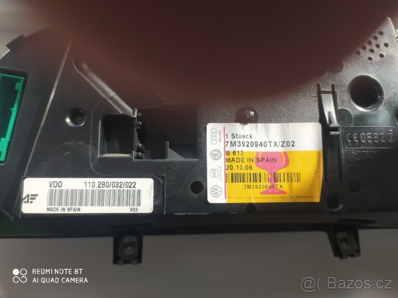 TACHOMETR VW.SCHARAN - 3