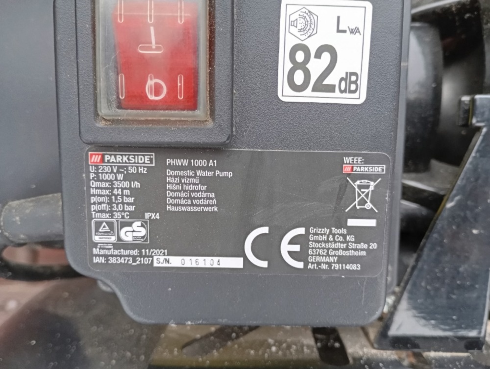 Domácí vodárna PARKSIDE PHWW 1000 A1 - 3