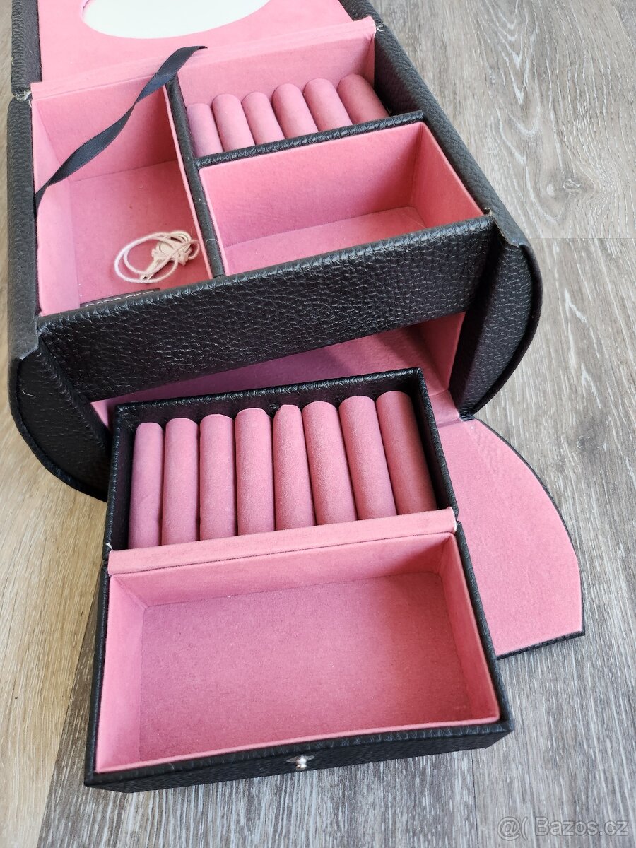 Esmara kožená šperkovnice kufřík - 3