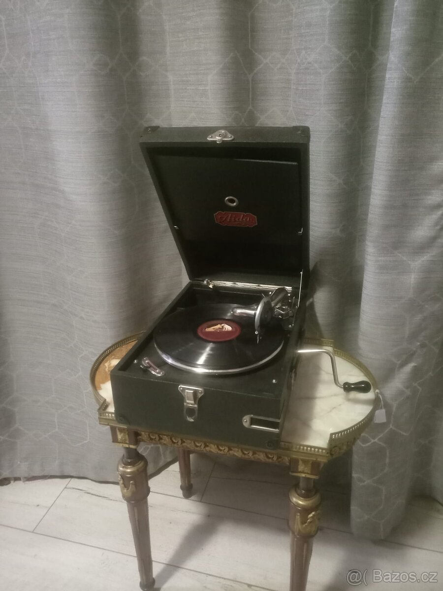 Kufříkový gramofon "Aida" - 3