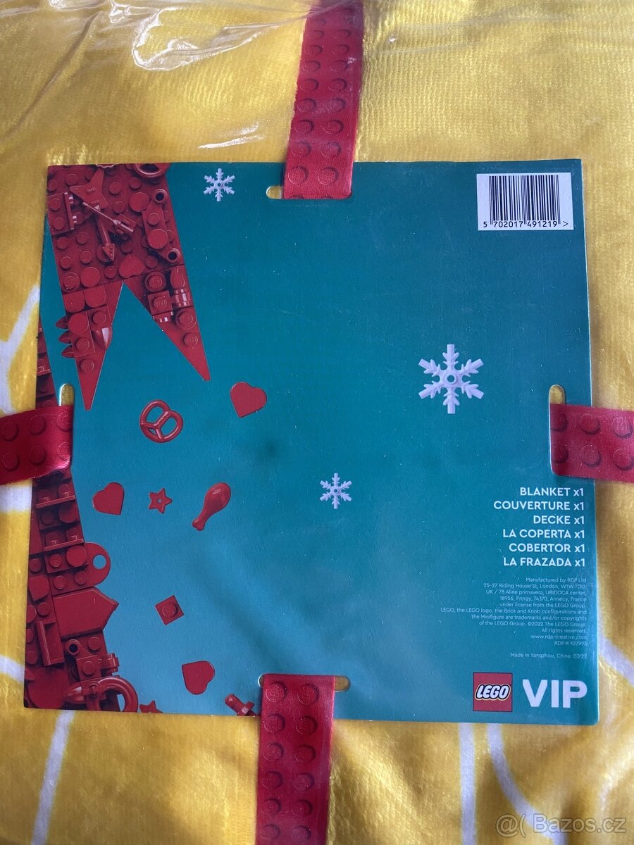 Limitovaná edice VIP 2022 Lego flísová deka - 3