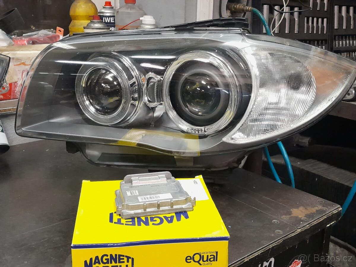 bmw e87 světla, levý, pravý xenon dynamic, pravý halogen - 3