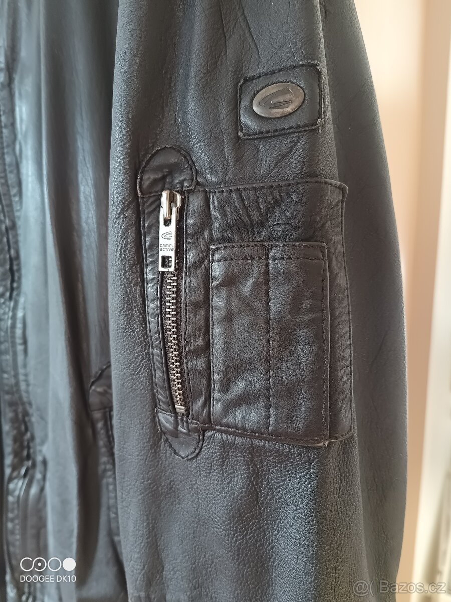 Luxusní kožená bunda Camel - 3