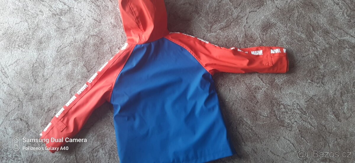 Nepromokavá dětská bunda Spiderman vel.98cm - 3