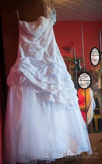 Svatební šaty velikost 36-42 - 38 - 3