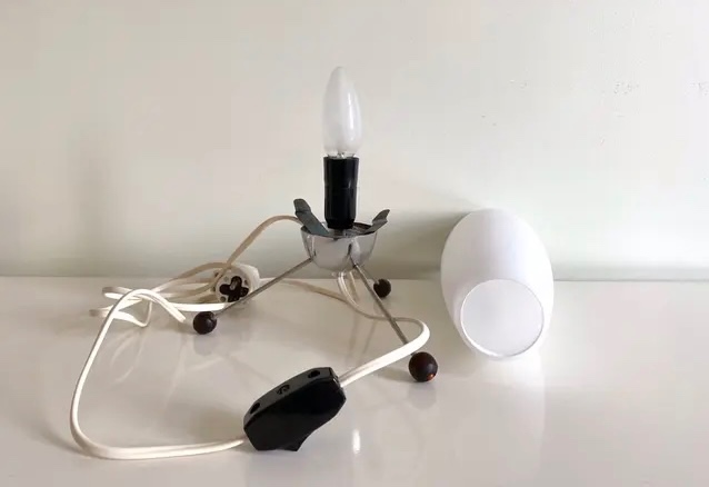 Velká retro lampa lampička Raketa, Brusel - 3