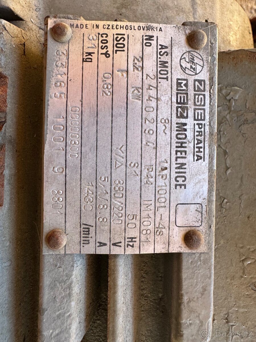 Elektromotor patkový 3KW , 2,2KW a 1,1Kw - 3