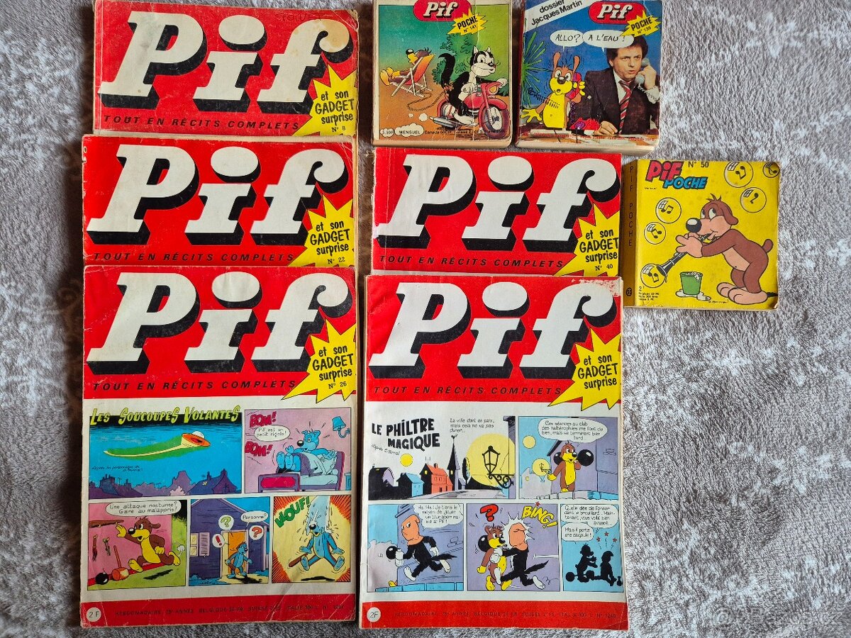 Pif gadget,vaillant,poche-celkem 242 čísel - 3