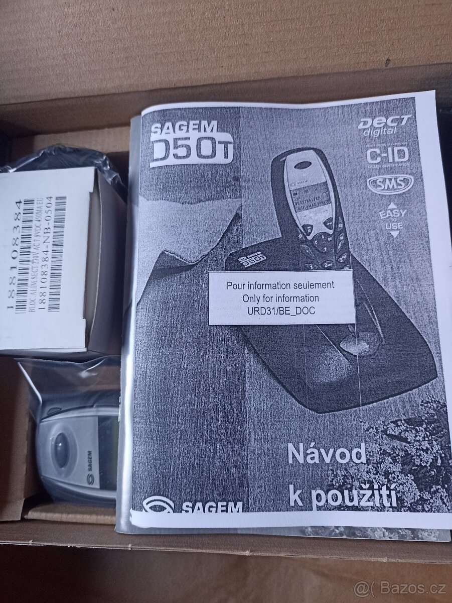 DIGITÁLNÍ BEZDRÁTOVÝ TELEFON SAGEM D50T - 3