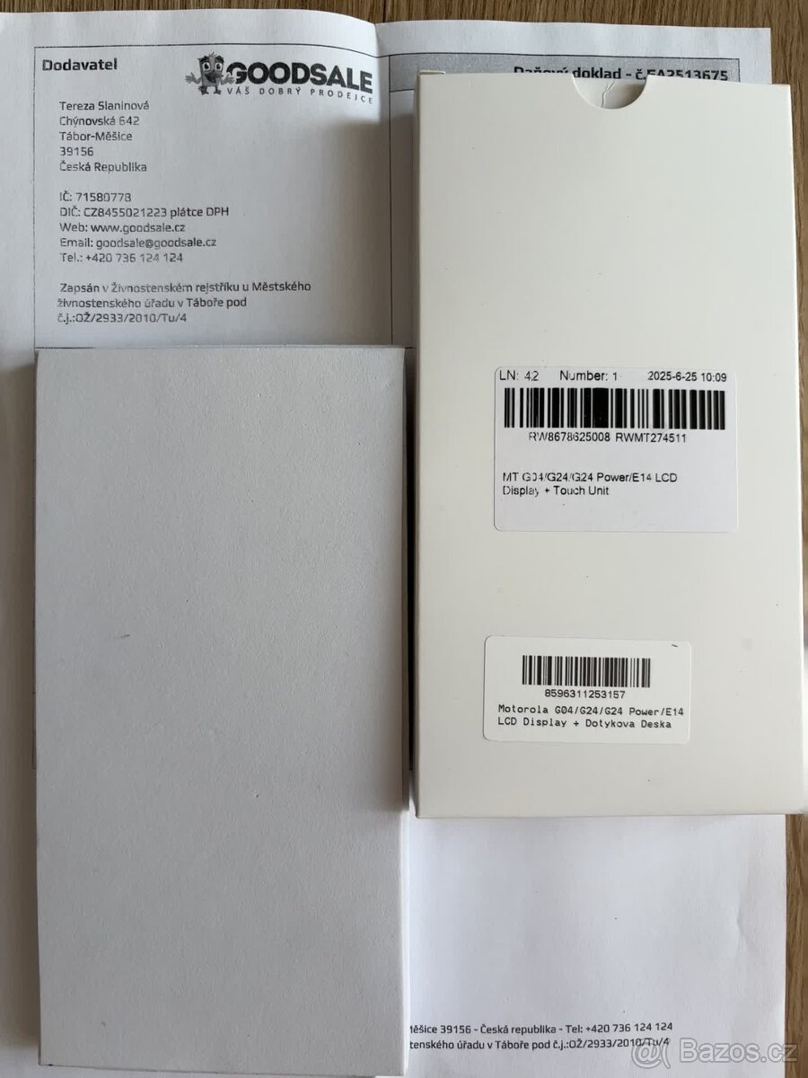 Náhradní displej Motorola G04/G24/G24 Power/E14 + záruka - 3