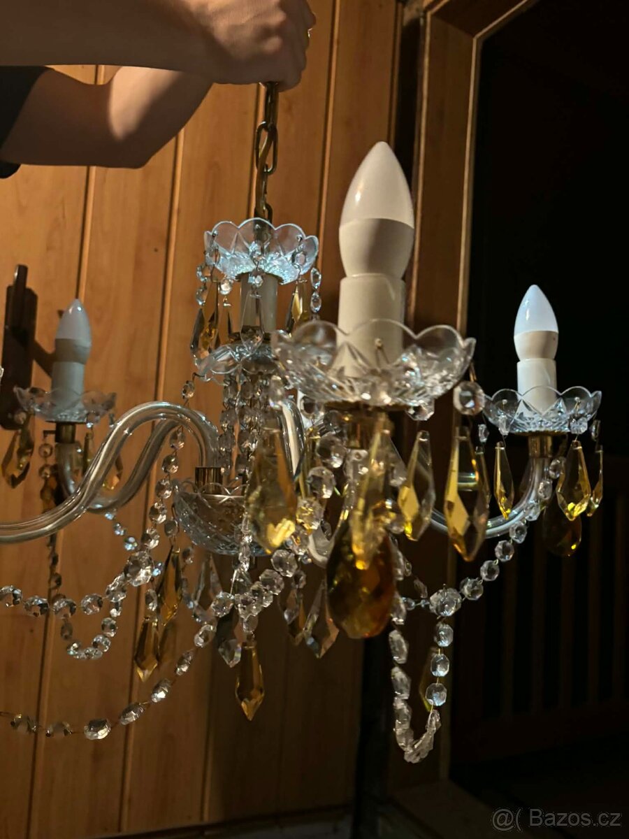 Retro křišťálový lustr - 3