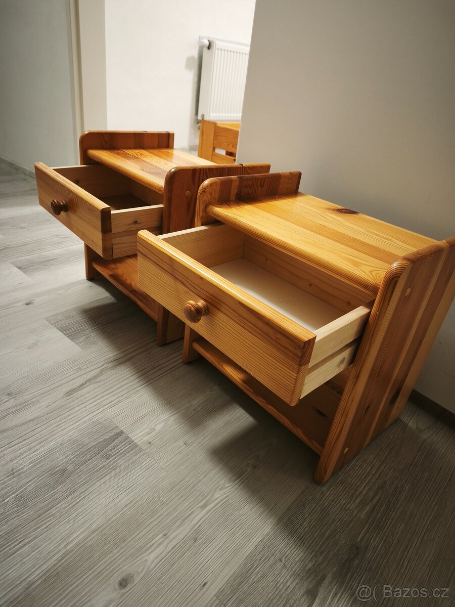 Postel z masivu 180x200cm+noční stolky - 3