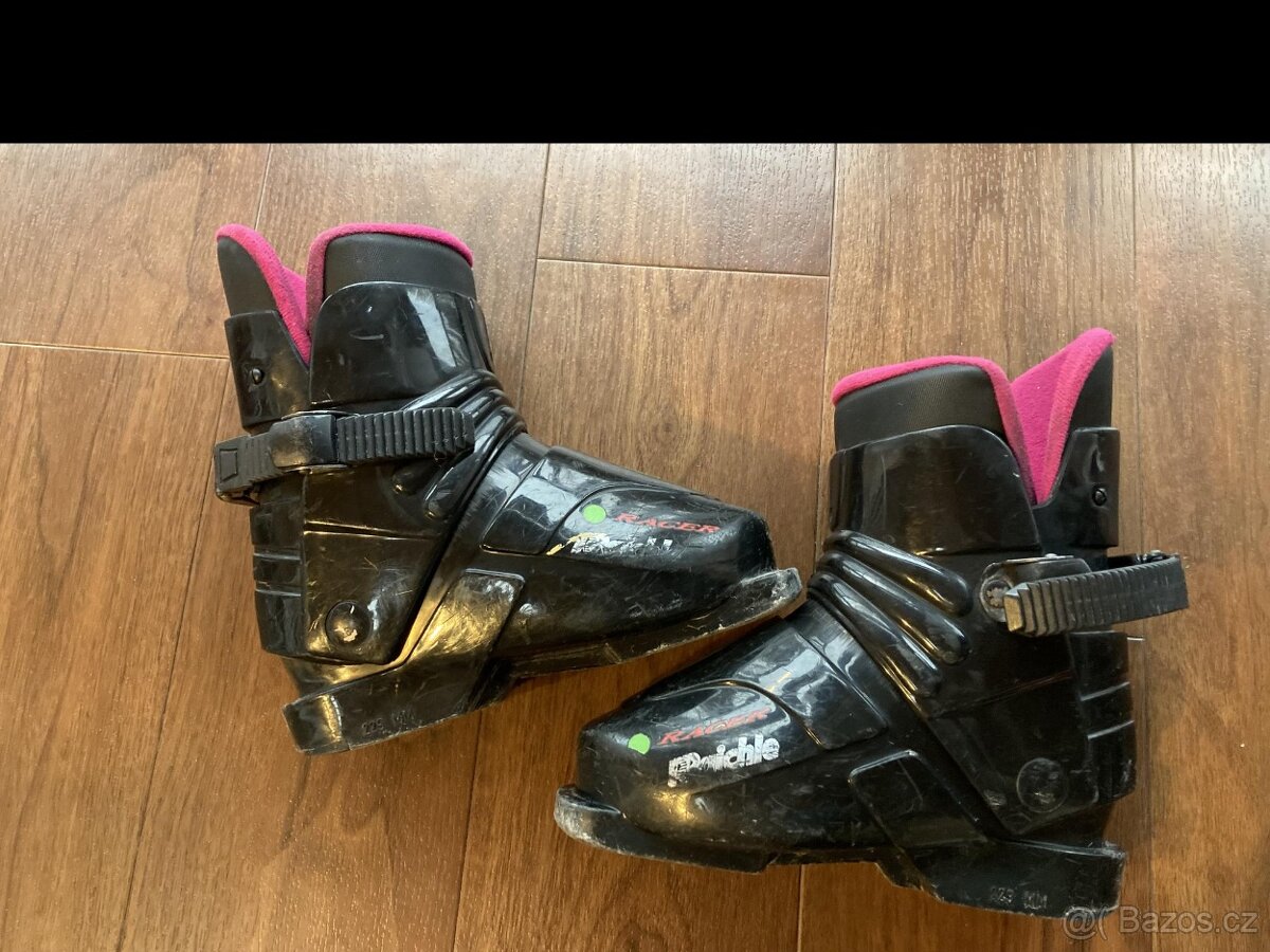 Dětské sjezdové boty, lyžáky, přezkáče, 195/229 mm - 3