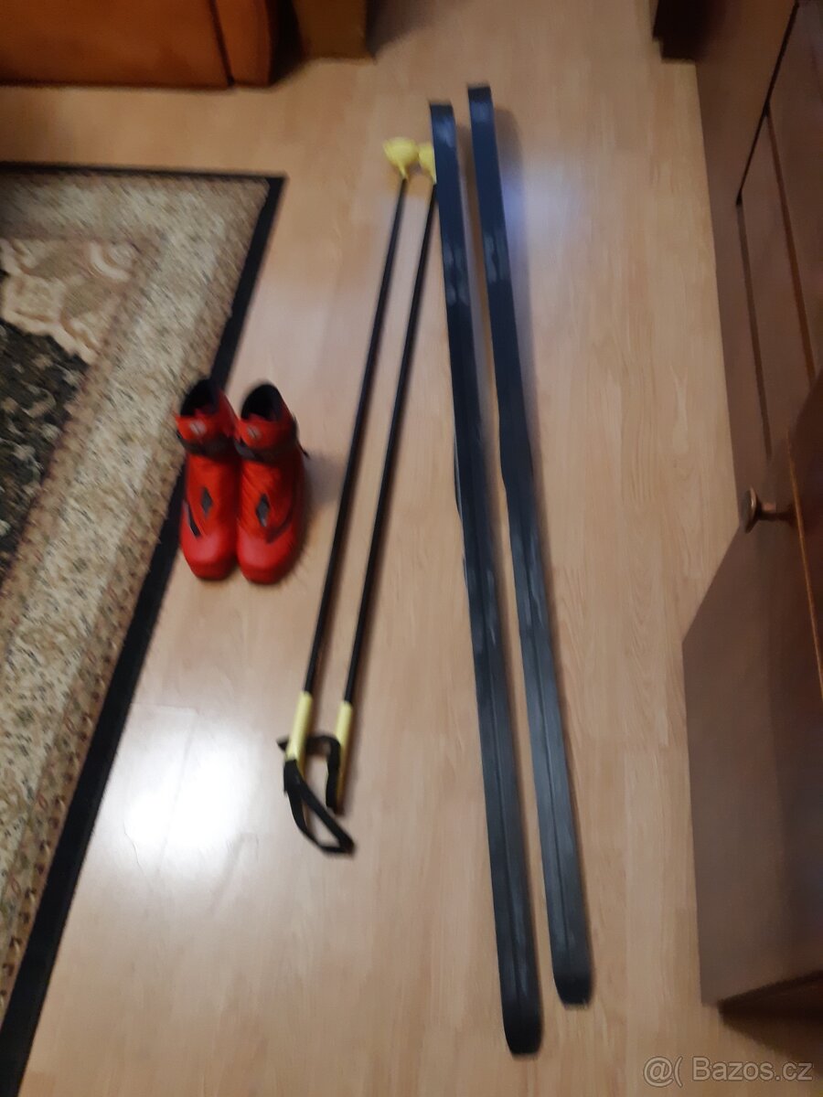 Komplet na běžkovani zánovni Sporteny190 cm hůlky a boty Al - 3