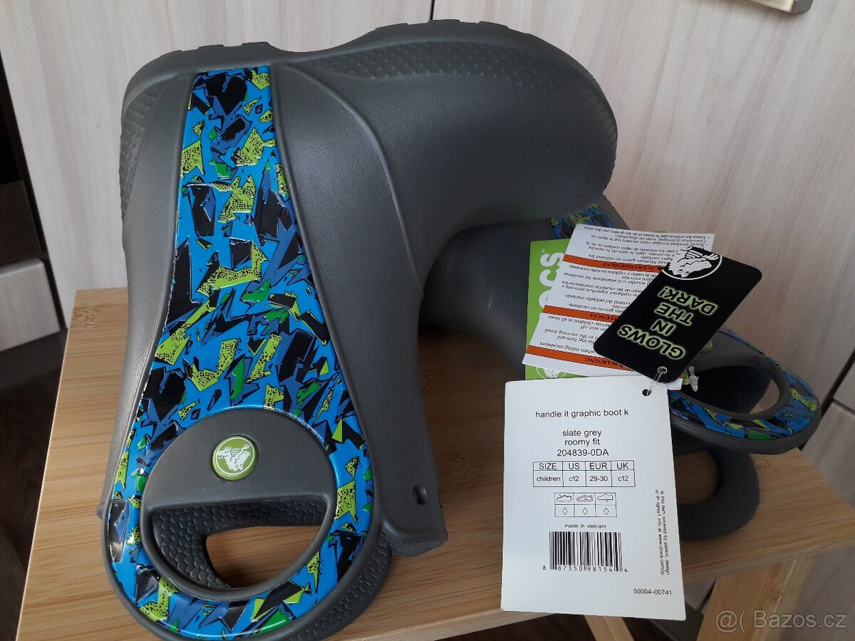 Dětské holínky Crocs vel.c12 vel.29/30 - 3