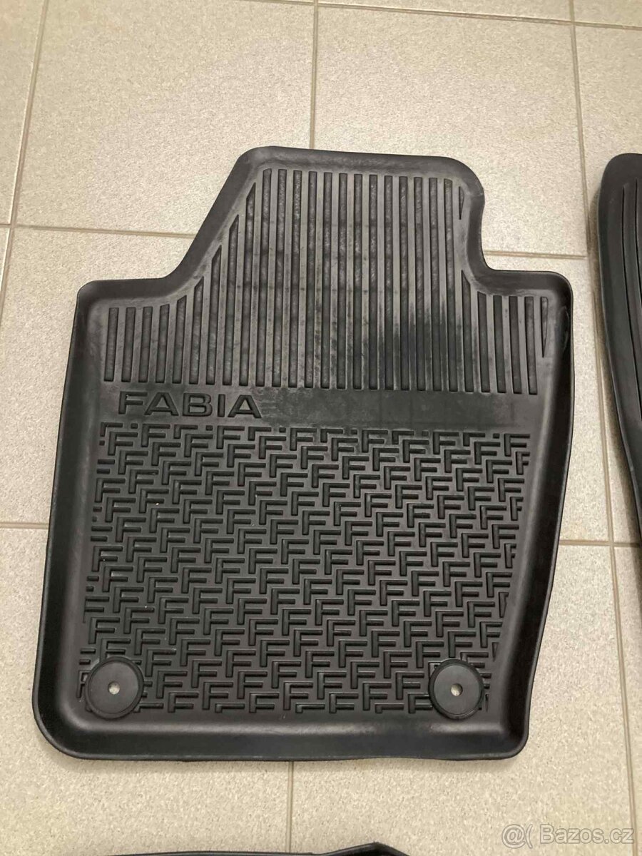 Gumové koberce do interieru - Škoda Fabia - 3