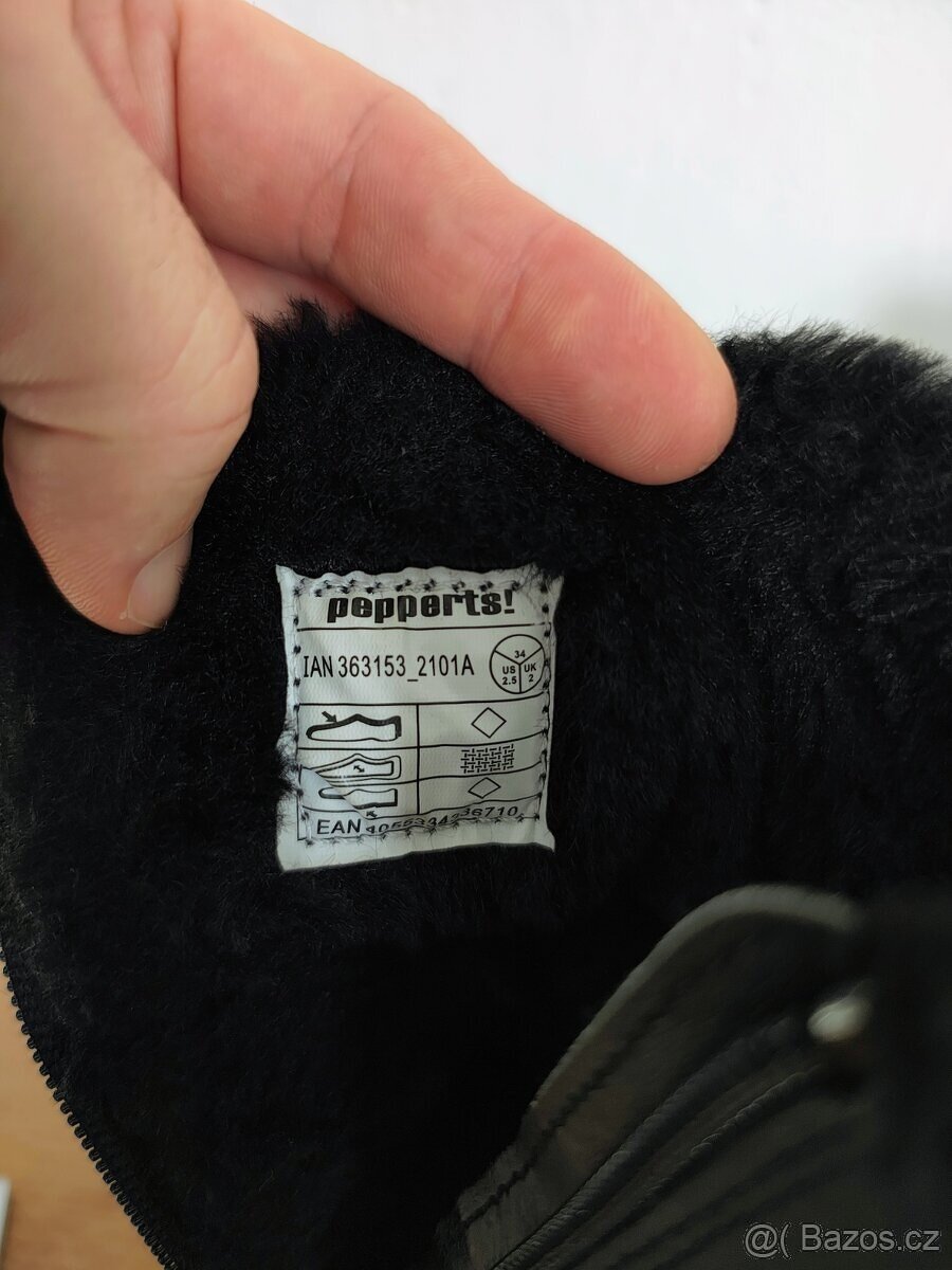 Kozačky s kožíškem vel. 34 - 3