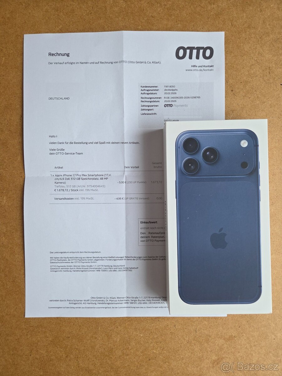 iPhone 17 Pro Max 512GB Deep Blue NEROZBALENÝ - 3