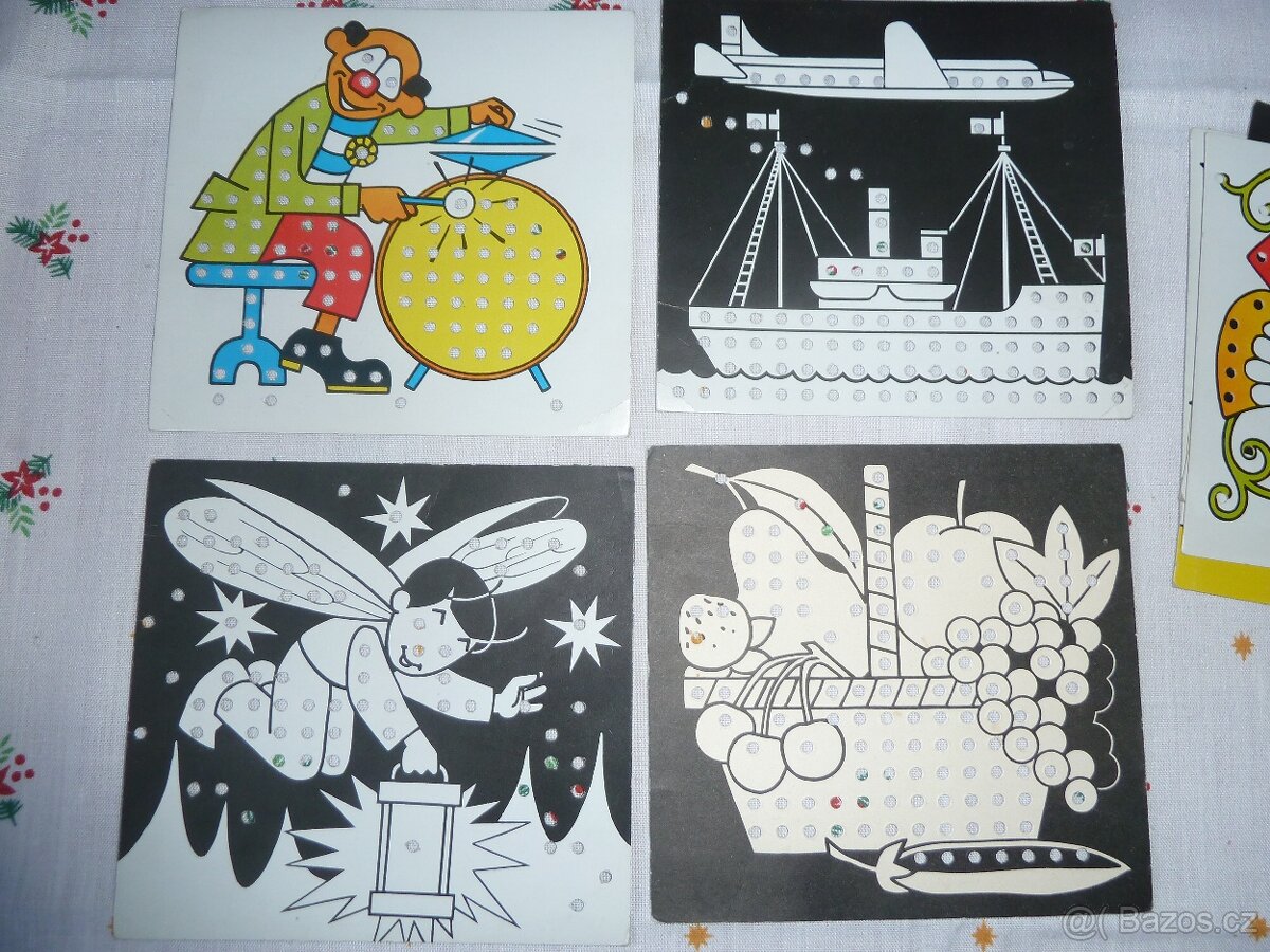 Retro mozaika Brouček Kovozávody Semily 1981 - 3