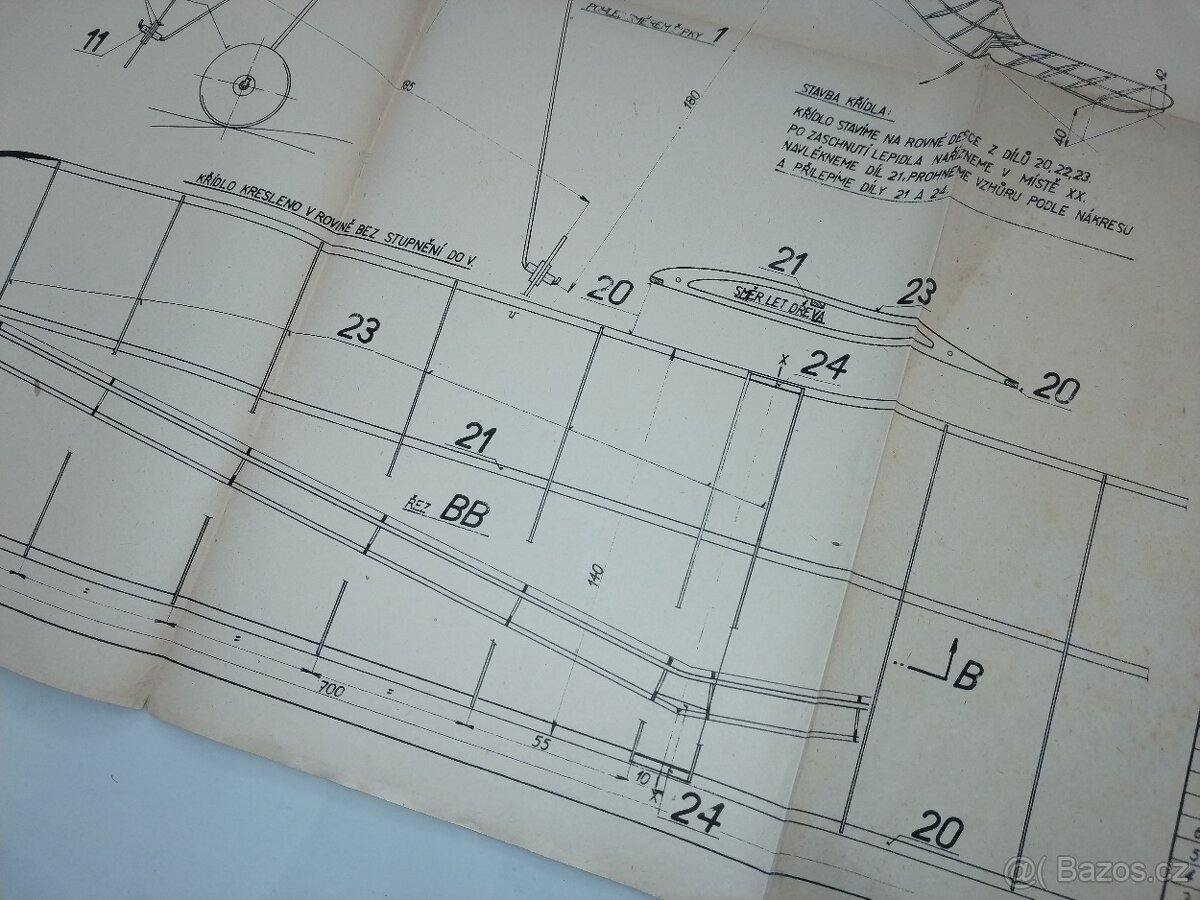 Modelársky plán na Z514 lietadlo - 3