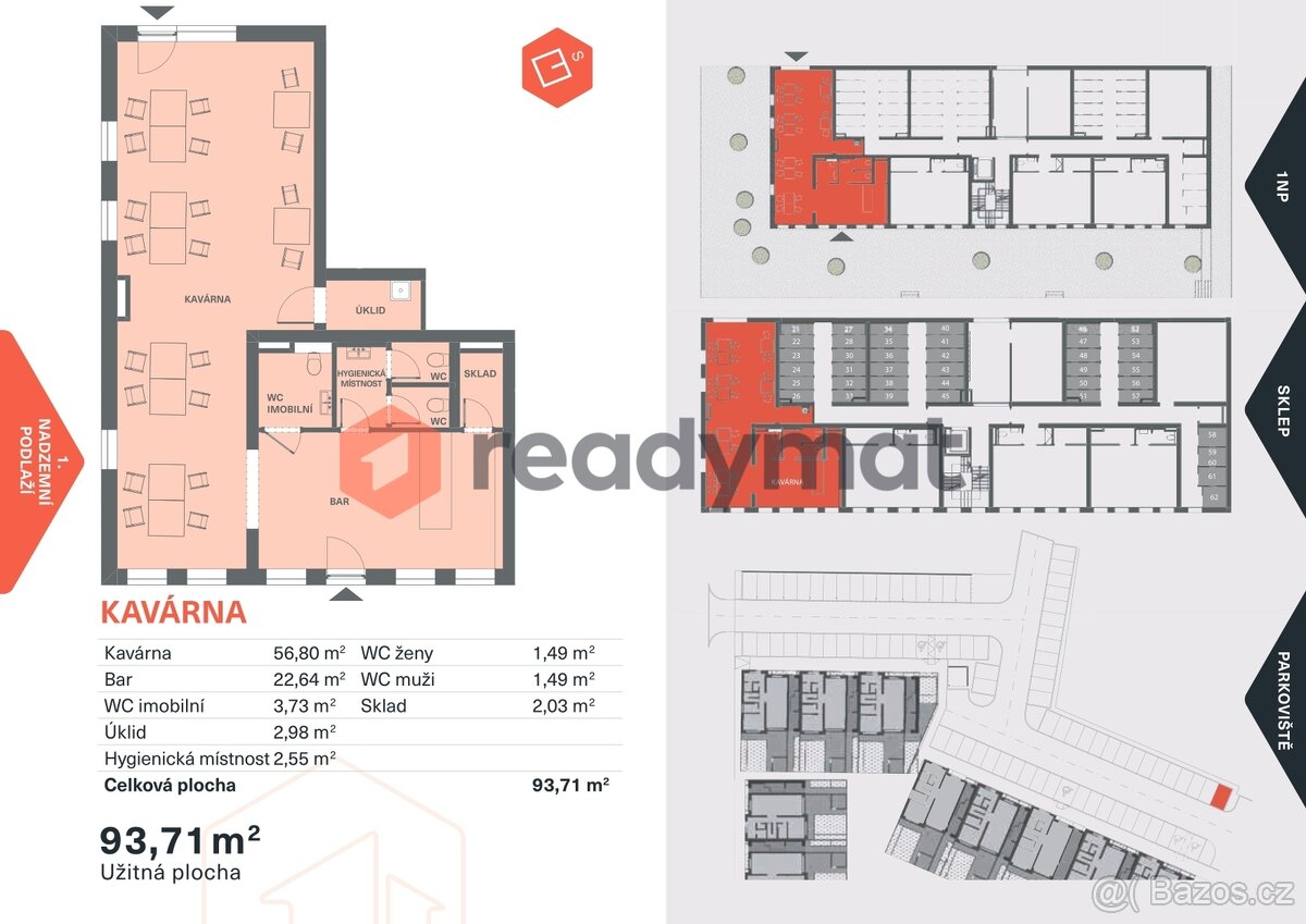Prodej obchodního prostoru, kavárny, 93 m2, Břeclav - 3