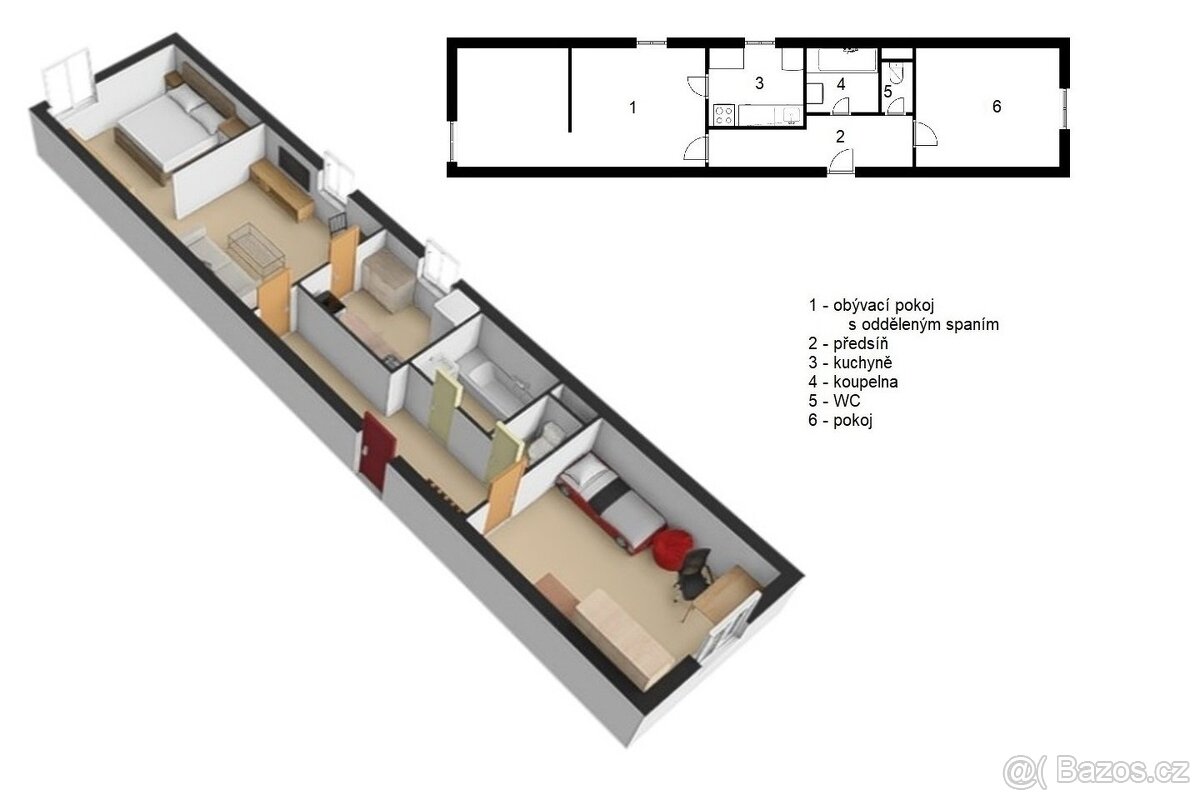 Prodej bytu 2+1, 55 m2 , Rokytnice nad Jizerou, Horní Rokytn - 3