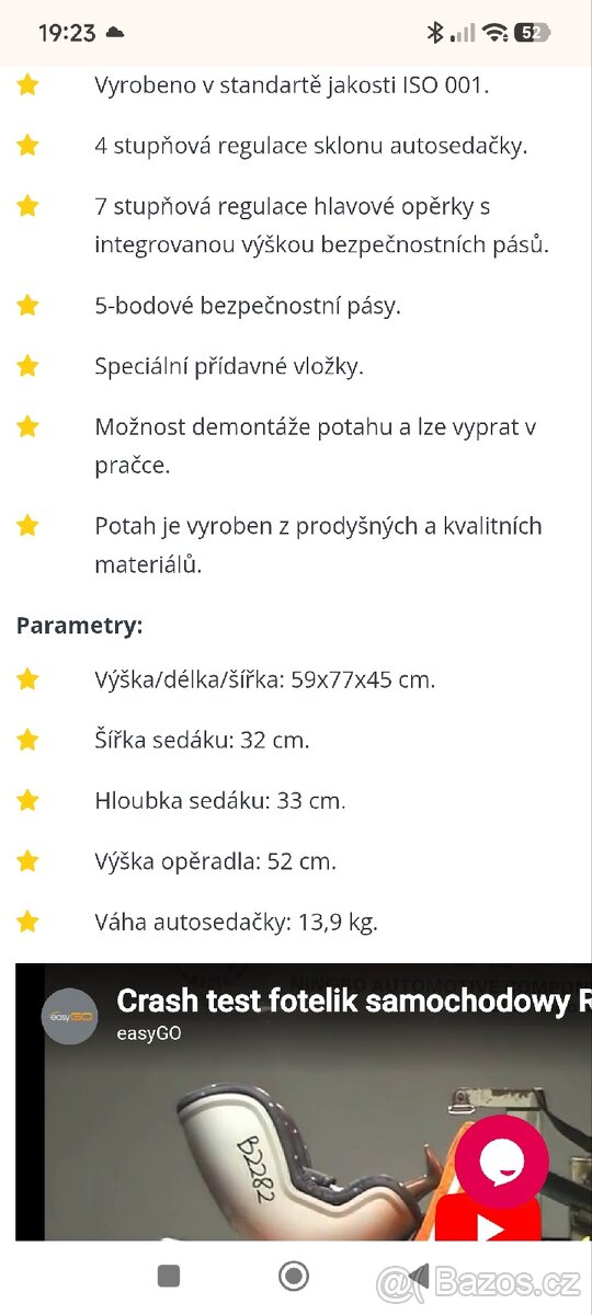 Autosedačka EasyGo Rotario - 3