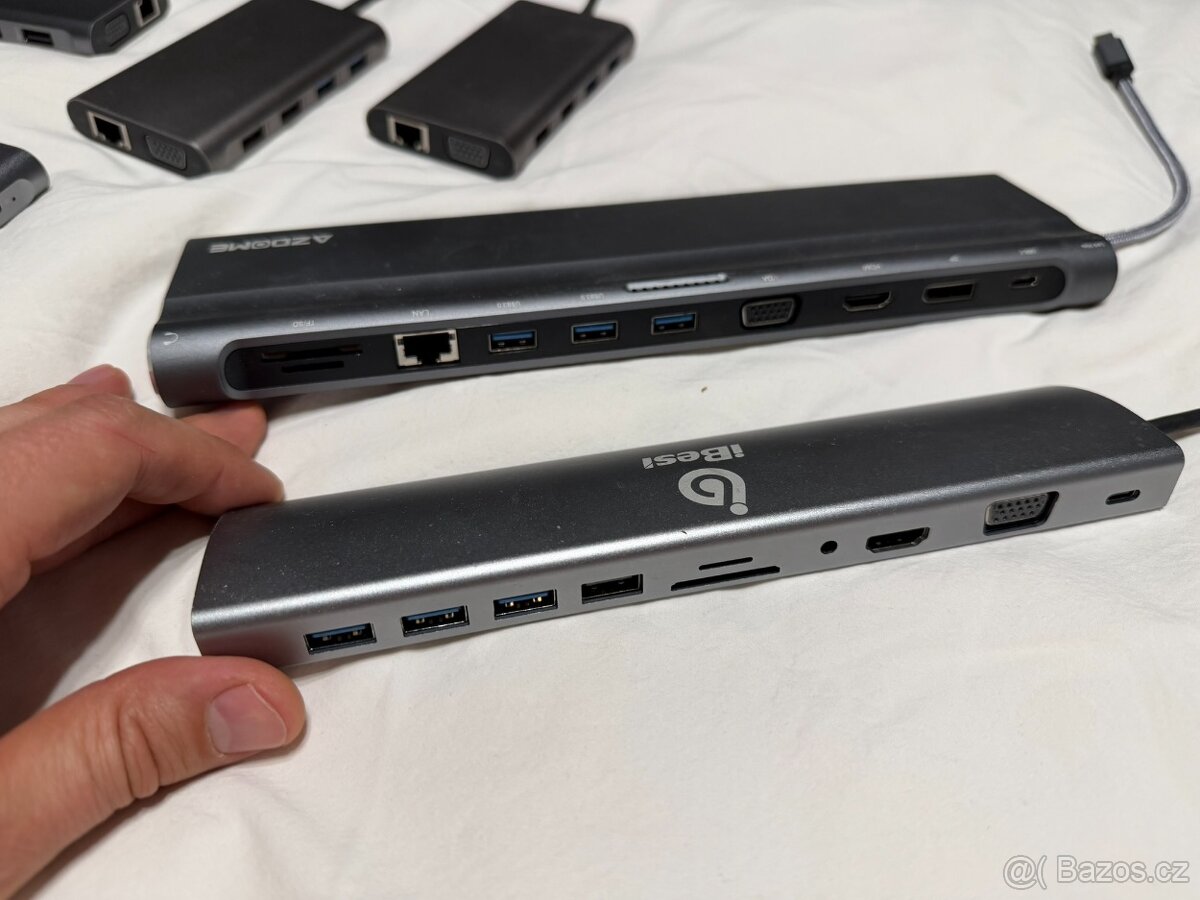 Dokovaci stanice USB-C, ruzne druhy. - 3
