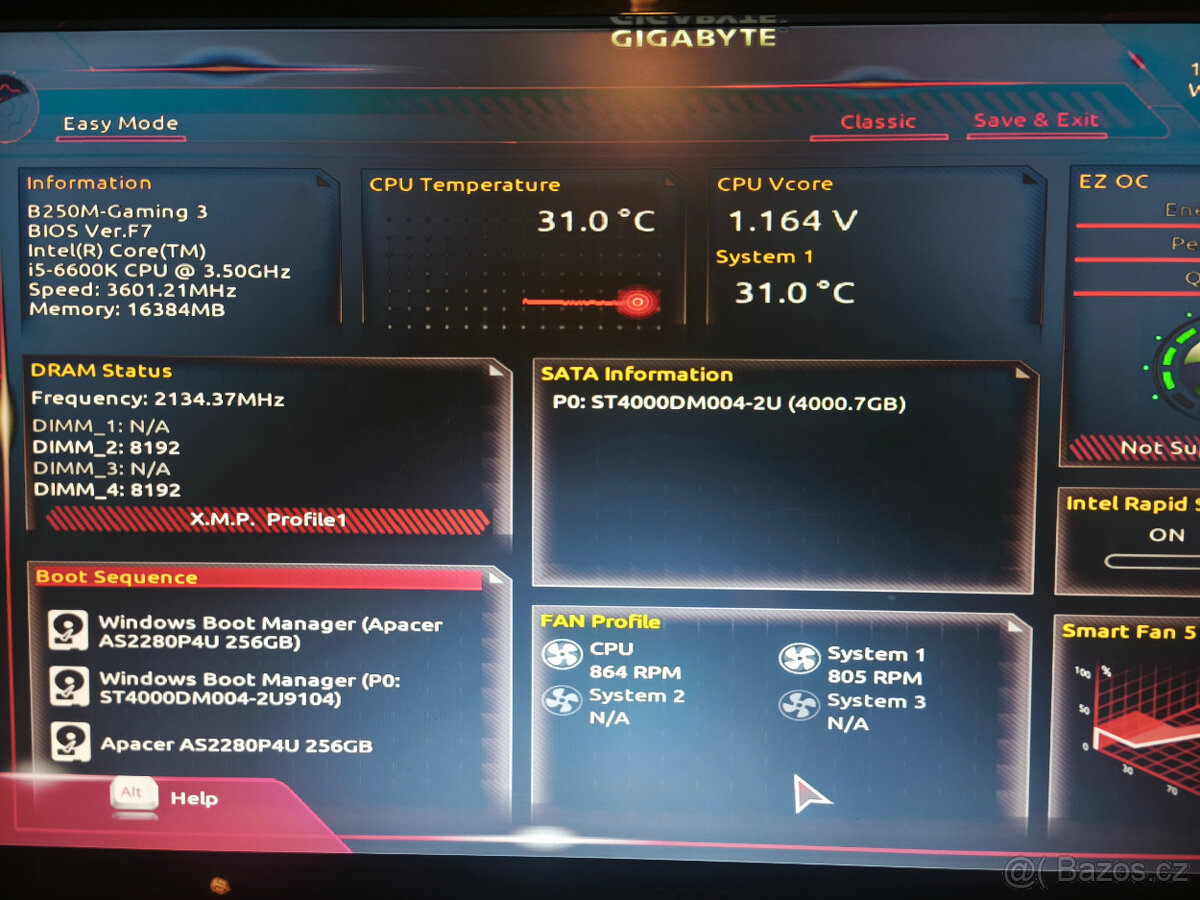 PC i5-6600K|GT730 2GB|16GB DDR4|M.2 256GB SSD + 4TB HDD - 3