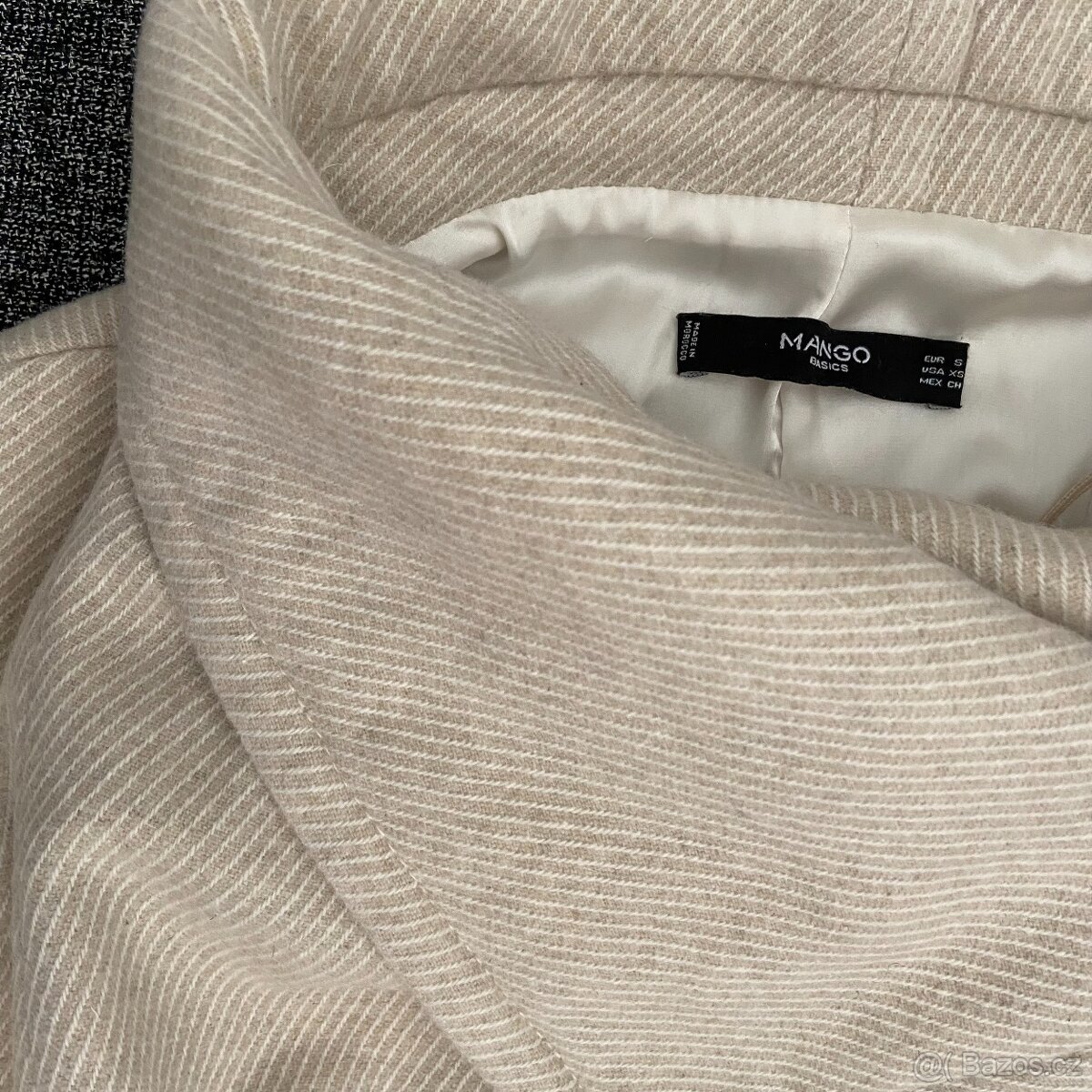 Dámský vlněný zavinovací kabát Mango vel. S/36 - 3