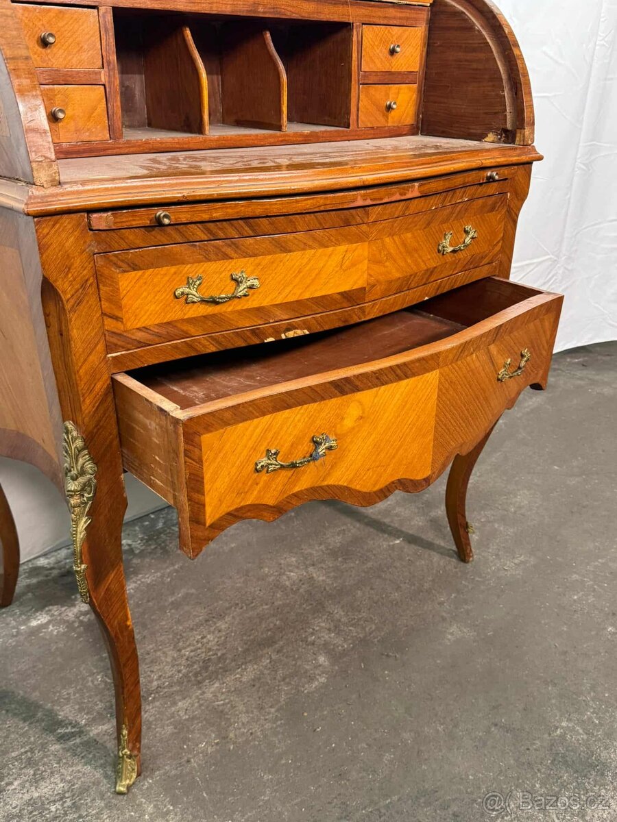 Starožitný sekretář s roletou (133026) - 3