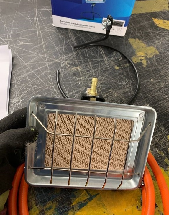 Keramický Plynové topidlo Plynový ohřívač 1,3 kW - 3