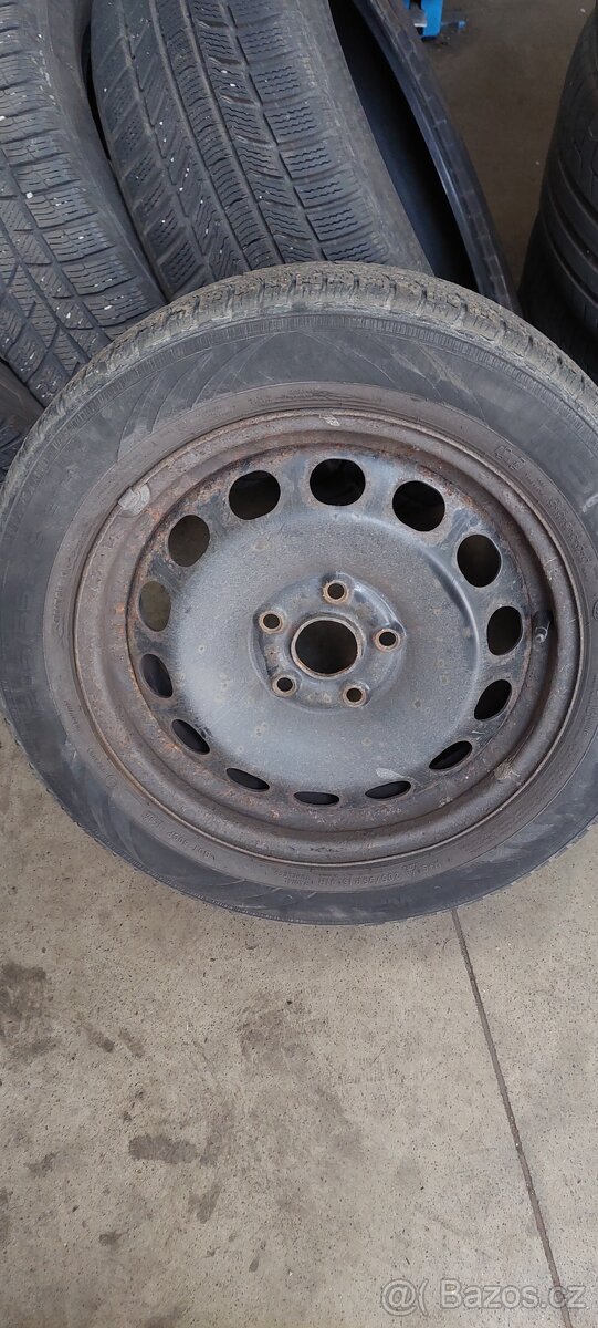 Prodám sadu ocelových disků 6,5x16" 5x112 koncern VW - 3