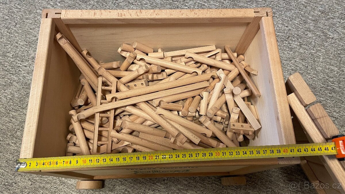 WALACHIA Dřevěná stavebnice VARIO BOX 450 dílů (Vario+XL+For - 3