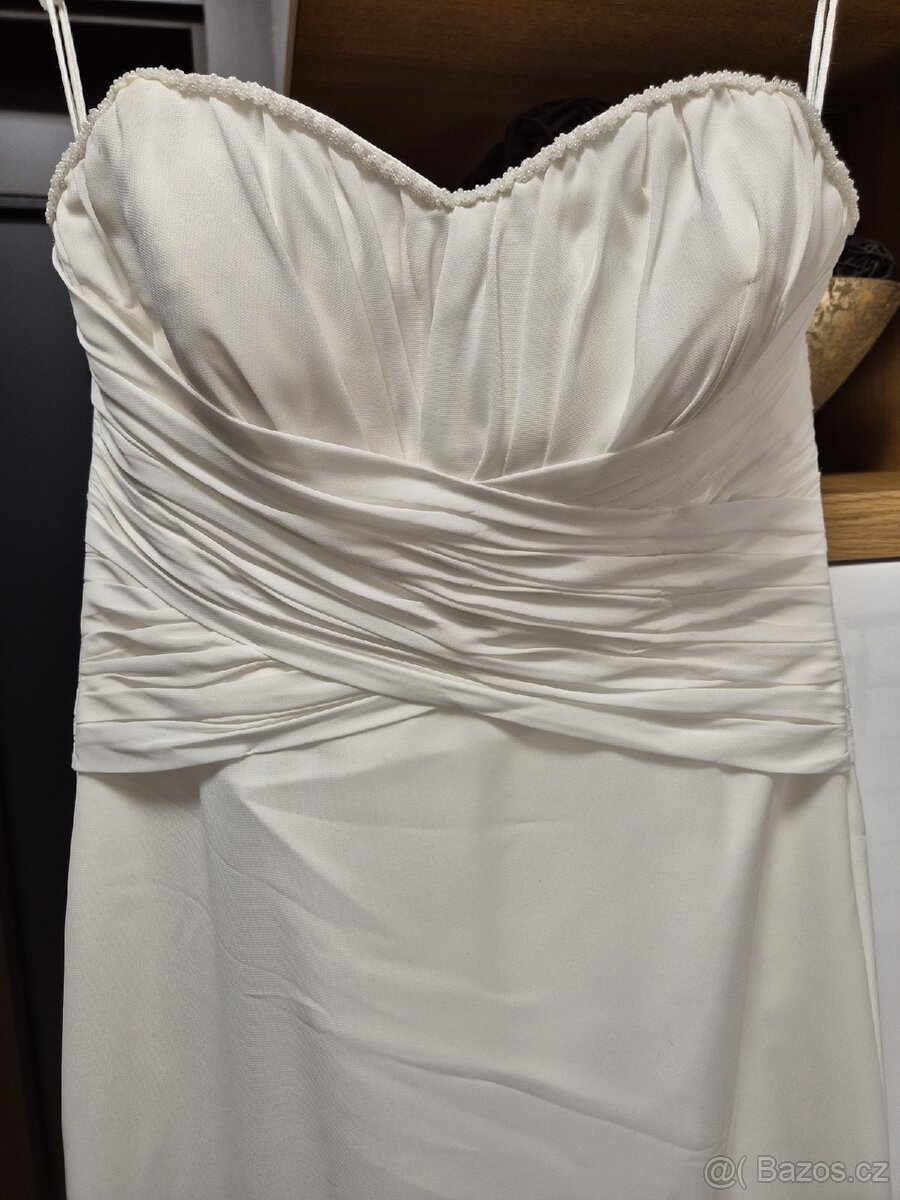 Svatební šaty, Silhouette vel. S - M - 3