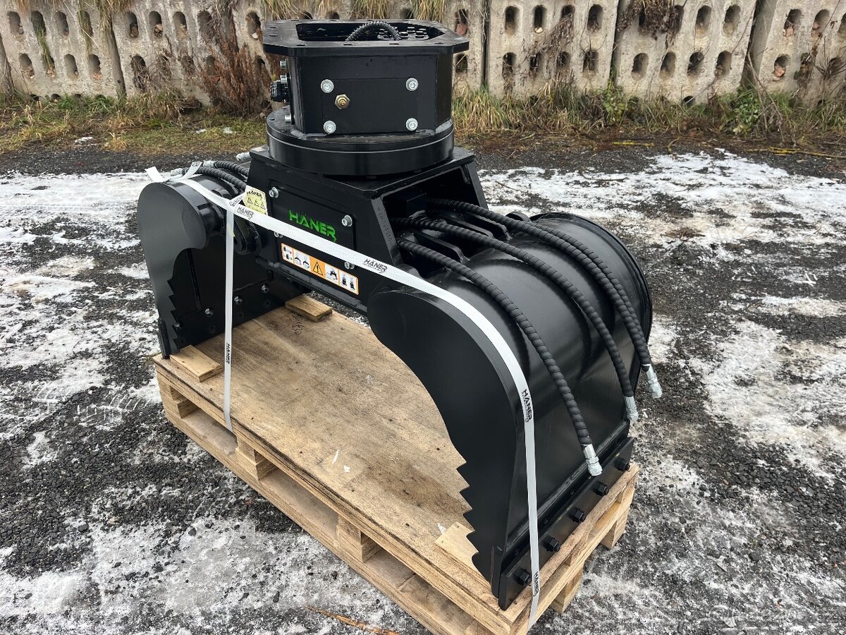 Srotýrovací drapák Haner pro bagry 4-7t - 3