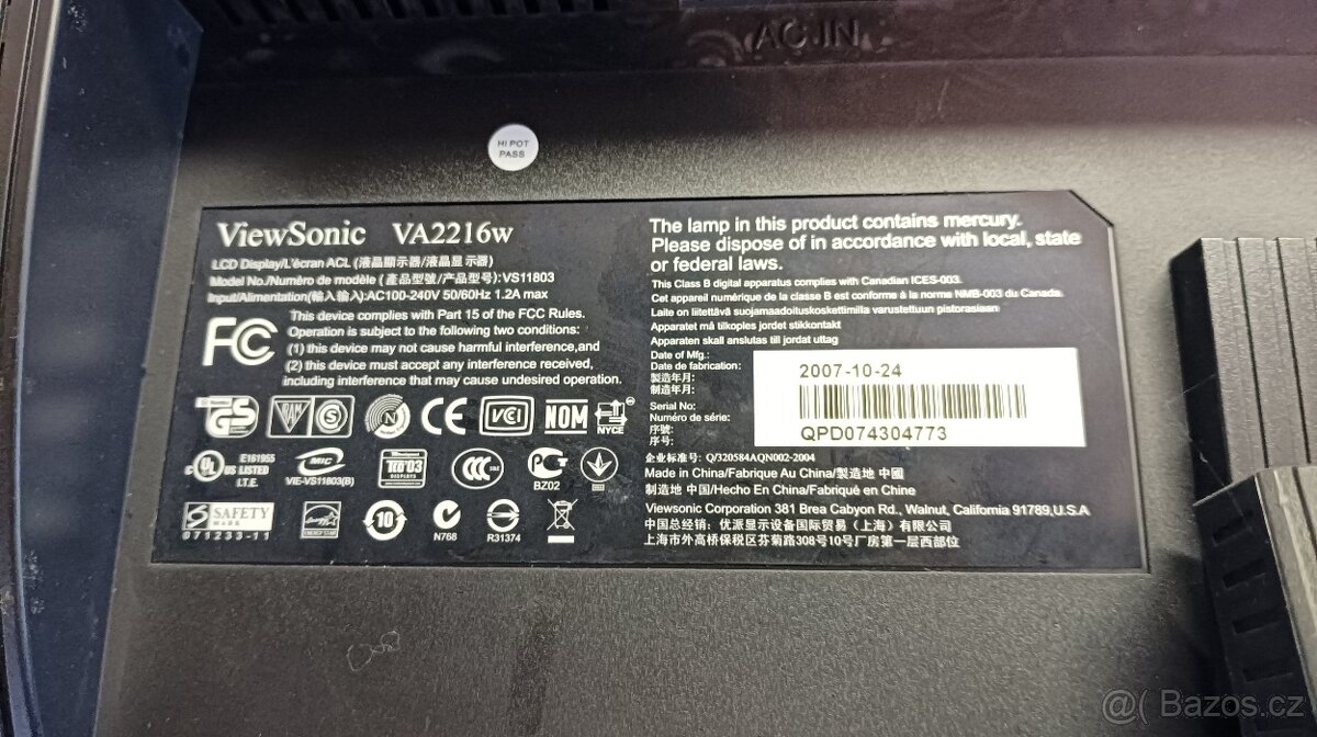 MONITOR VIEW SONIC - 3