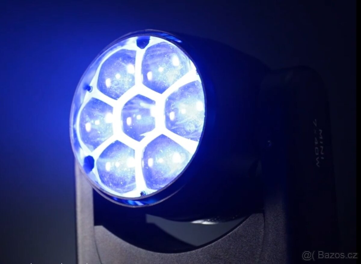 7x40W Hlava Bee Eye LED RGBW Wash Zoom Moving Head DMX - 3