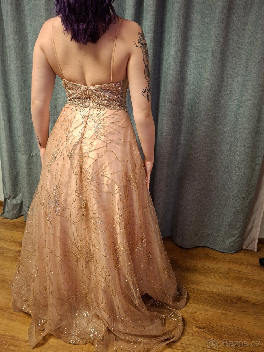 Luxusní plesové šaty-nové, nenošené - 3