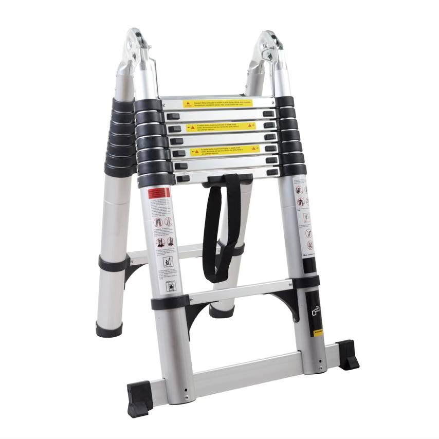 Teleskopický žebřík - 5M štafle/žebřík - 3