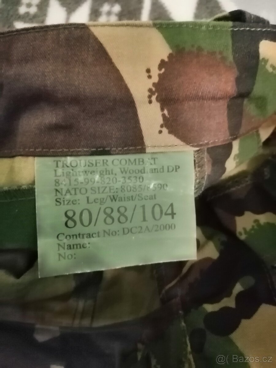 3x Britské vojenské kalhoty - 3