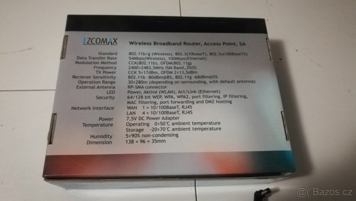 Wifi router - ZCOMAX WA-2204A-TX - 3