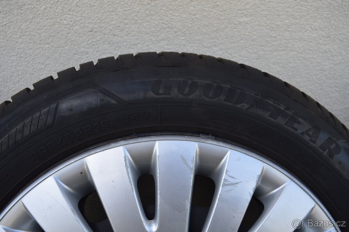 celoroční sada 5x112 , obuto GoodYear 205/55/16 - 3