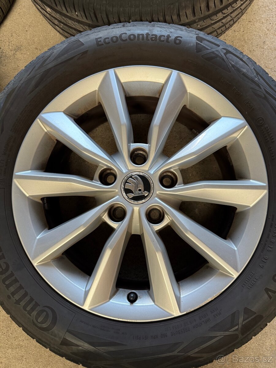 ALU Kola 5x112 , R16 - LETNÍ PNEU, Octavia 3.. - 3