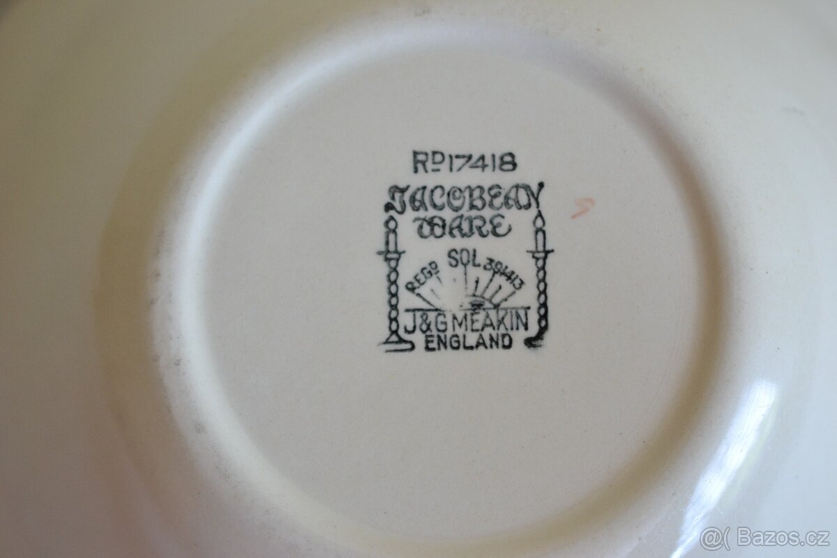 Starožitná ker.miska ENGLAND - 3