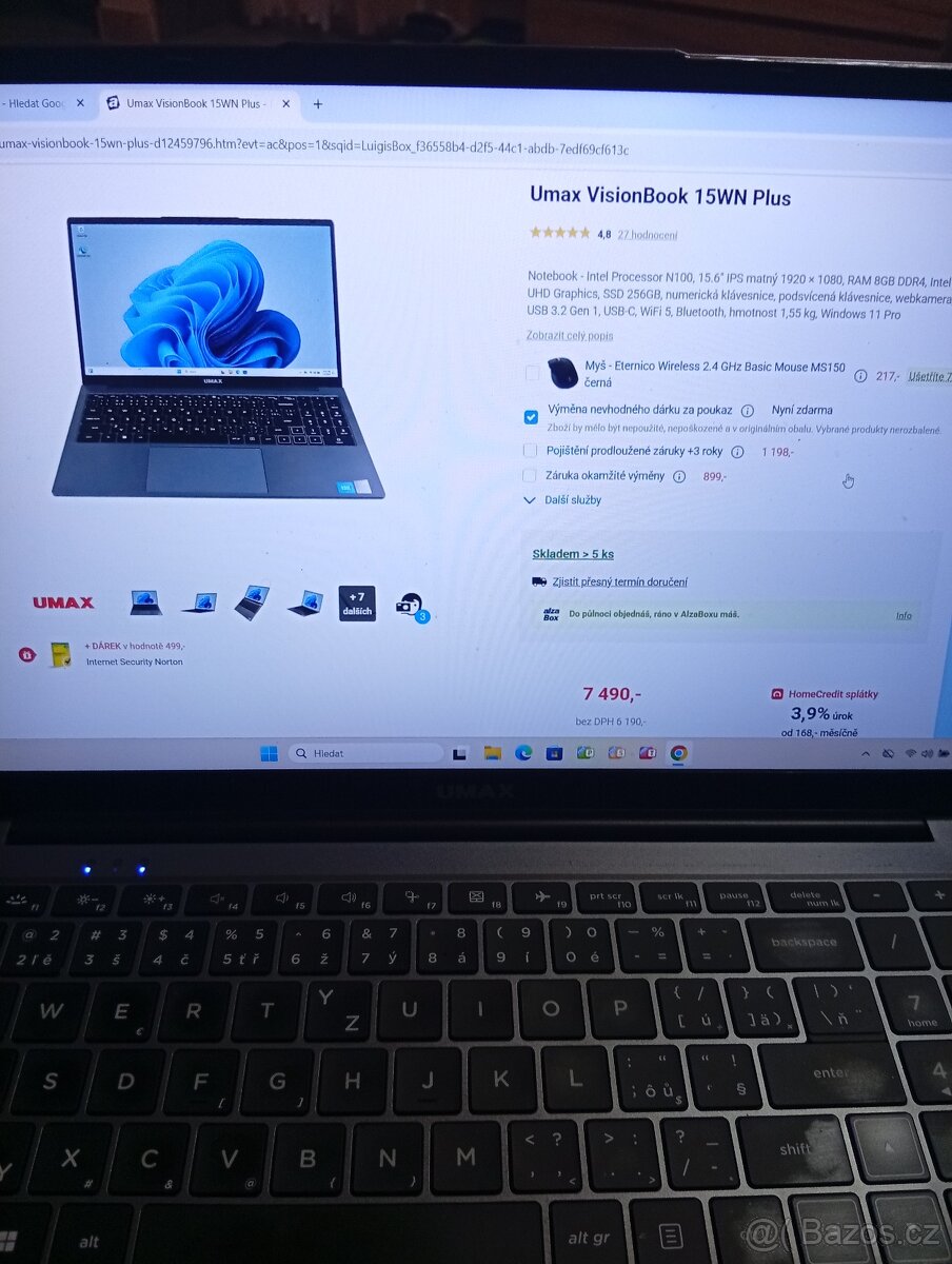 Notebook Umax VisionBook 15WN Plus - 3