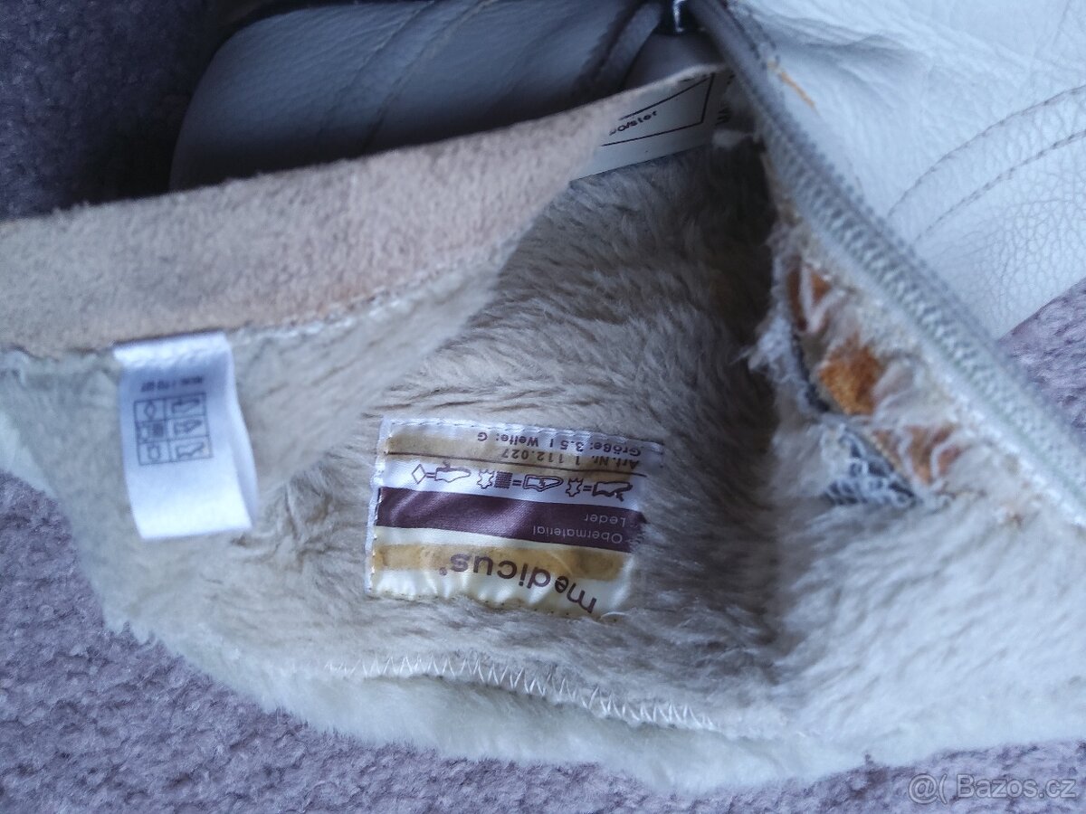 Zimní kožené boty Medicus vel. 37,5 - 3