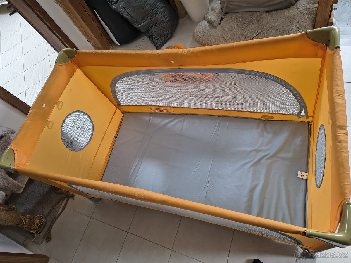 Cestovní dětská postýlka- oranžová - 3