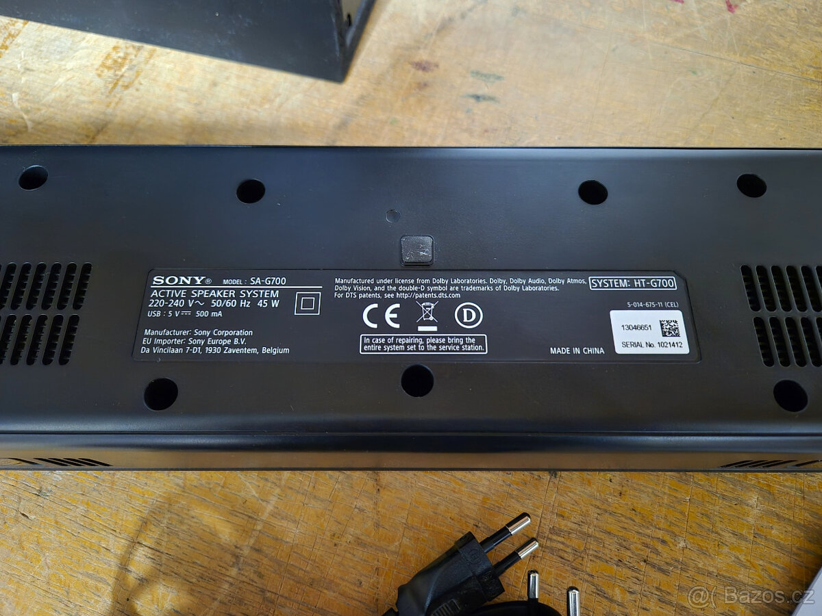 prodám Sony HT-G700 - 3